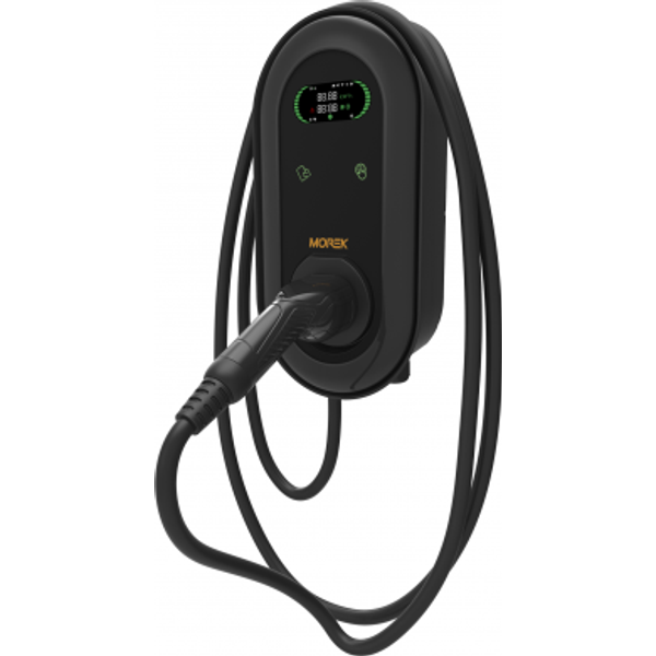 EV 22kW Plug&Charge charger, LED indicator,​ 5m cable and Type 2 connector image 1