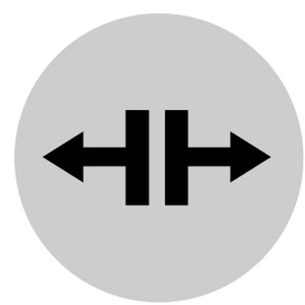 Button lens, flat white, symbol solve image 2