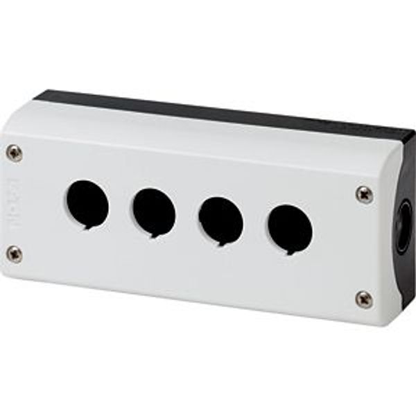 Surface mounting enclosure, RAL 7035, Number of locations: 4 image 2