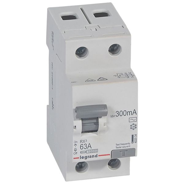 RCD RX³ - 2P - 230 V~ - 63 A - 300 mA - AC type image 1