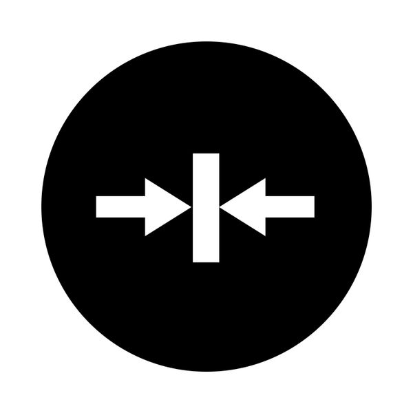 Button plate, raised black, clamp symbol image 3