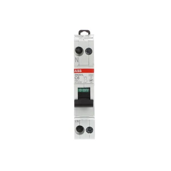 SN201 L-C6-L Miniature circuit breaker - 1+NP - C - 6 A image 1