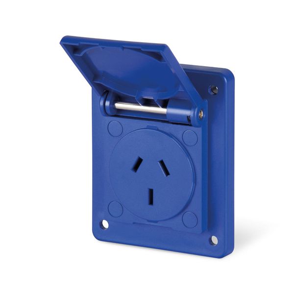 FLUSH-MOUNTING SOCKET 2P+E 10A 250V AC image 3