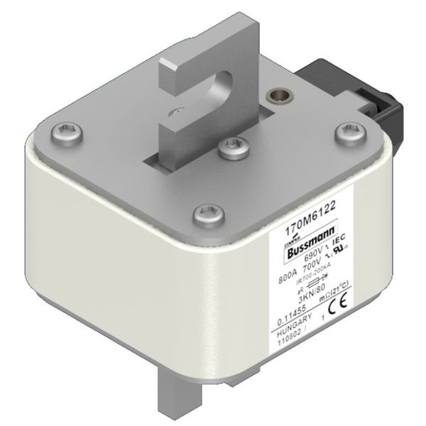 Fuse-link, high speed, 1800 A, AC 380 V, size 3, 76 x 140 x 59 mm, aR, IEC, single indicator image 3