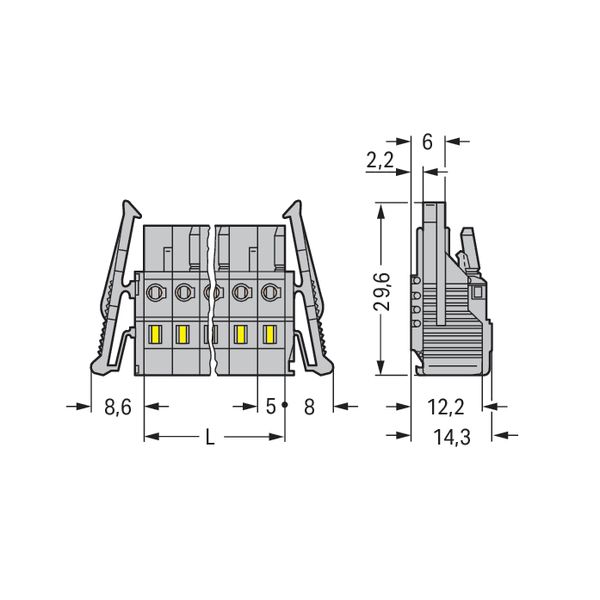 231-121/037-000 1-conductor female connector; CAGE CLAMP®; 2.5 mm² image 5