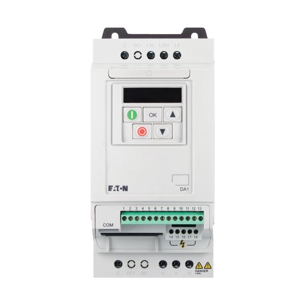 Variable frequency drive, 500 V AC, 3-phase, 4.1 A, 2.2 kW, IP20/NEMA 0, 7-digital display assembly image 5