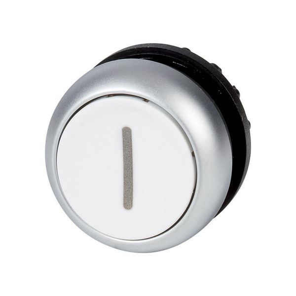 Pushbutton, RMQ-Titan, Flat, momentary, White, inscribed, Bezel: titanium image 5