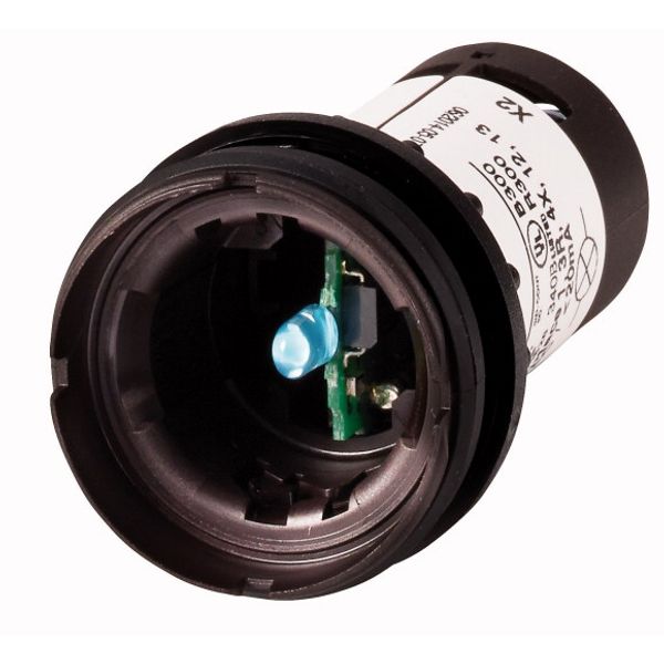 Indicator light, Flat, Screw connection, Lens Without lens, LED Red, 120 V AC image 1