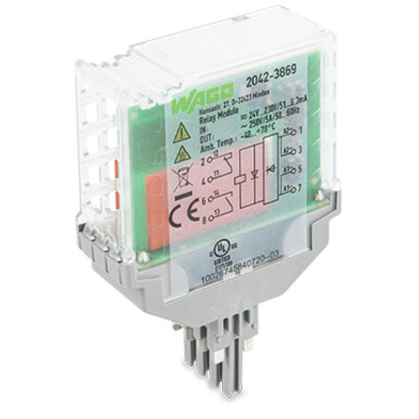 Relay module Nominal input voltage: 24 … 230 V AC/DC 1 break and 1 mak image 2