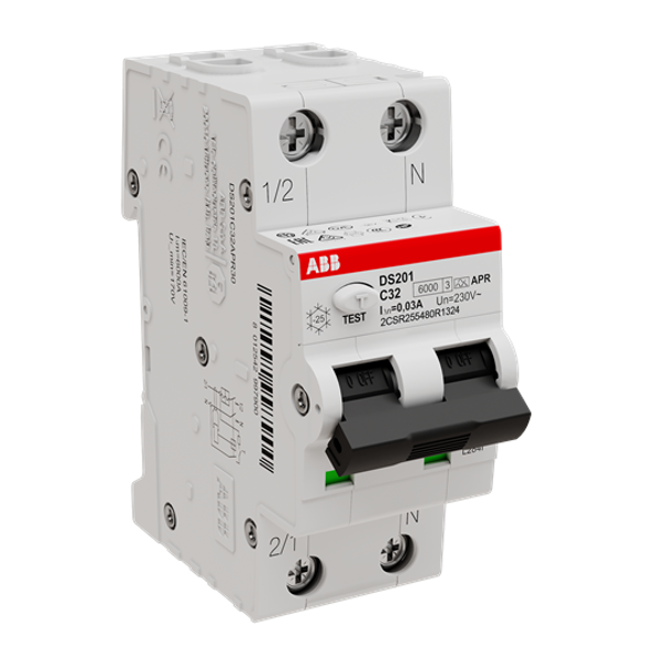 DS201 C32 APR30 Residual Current Circuit Breaker with Overcurrent Protection image 11