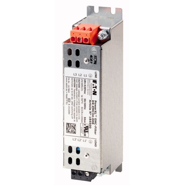 Radio interference suppression filter, three-phase, ULN= max. 520 + 10% V, 30 A, For use with: DC1, DA1, DG1 image 1