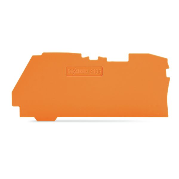 End and intermediate plate 1 mm thick orange image 1