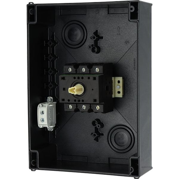 On-Off switch, P3, 100 A, surface mounting, 3 pole, with black thumb grip and front plate image 9