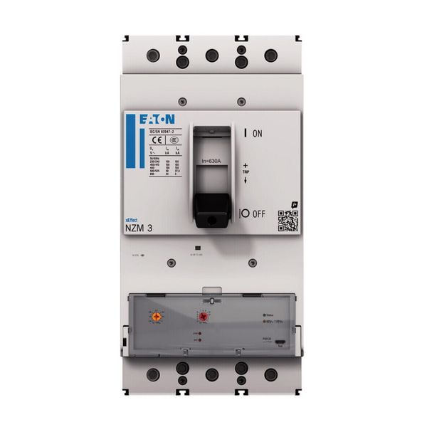 NZM3 PXR10 circuit breaker, 630A, 4p, variable, screw terminal image 6