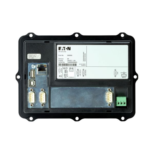 Rear mounting control panel, 24VDC,7 Inches PCT-Displ.,1024x600,2xEthernet,1xRS232,1xRS485,1xCAN,1xSD slot,PLC function can be fitted by user image 14