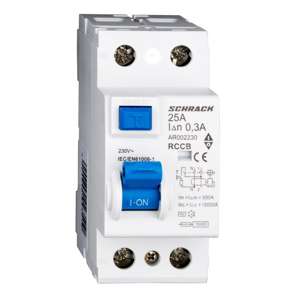 Residual Current Circuit Breaker 10kA, 25A, 2-pole, 300mA image 1