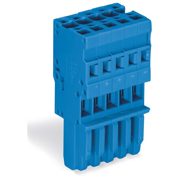 1-conductor female connector CAGE CLAMP® 4 mm² blue image 1