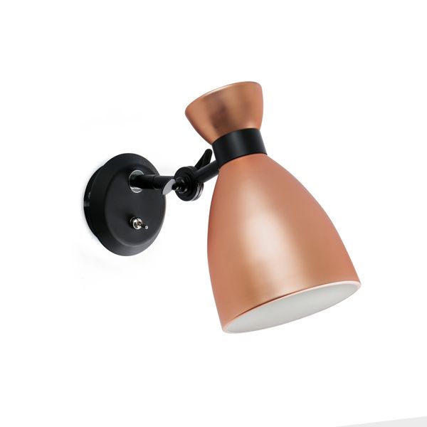 RETRO COPPER WALL LAMP 1 X E14 20W image 1