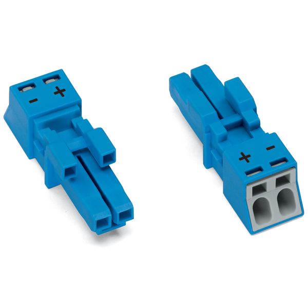 Socket 2-pole Cod. I blue image 2