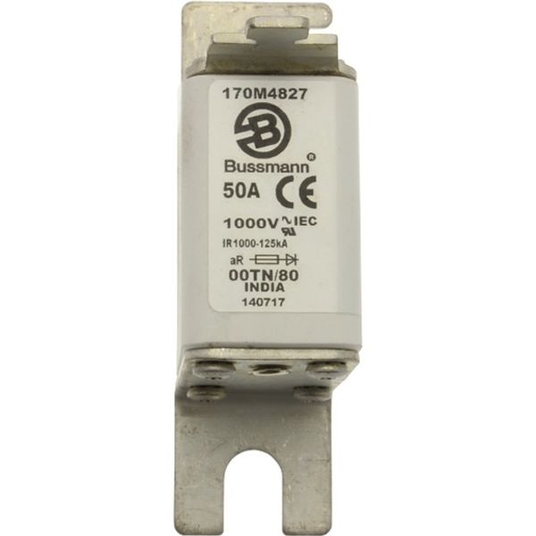 Fuse-link, high speed, 32 A, AC 1000 V, size 00, 30 x 47 x 98 mm, aR, DIN, IEC, type T indicator image 2