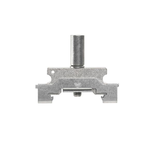 End bracket, metal, grey, Rail: TS 35, when screwed in image 1