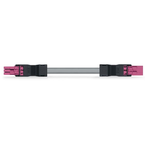 pre-assembled interconnecting cable Eca Socket/plug pink image 2