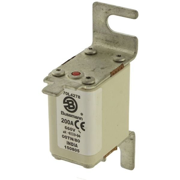 Fuse-link, high speed, 200 A, AC 660 V, Size 00, 30 x 67 x 100 mm, aR, IEC, single indicator image 21