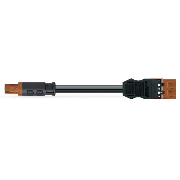 pre-assembled connecting cable Eca Plug/open-ended black image 3