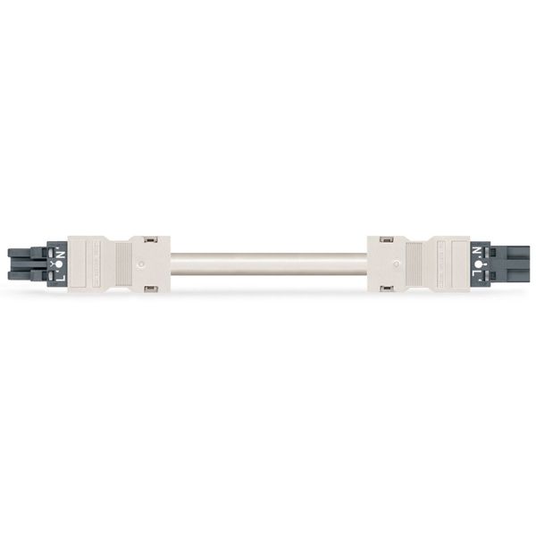 pre-assembled connecting cable Eca Socket/open-ended dark gray image 2