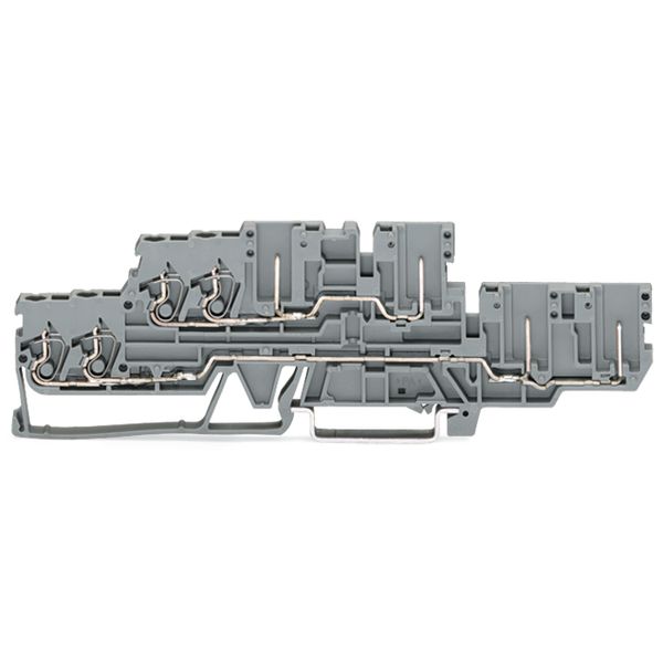 2-conductor/2-pin, double-deck carrier terminal block Through/through image 2