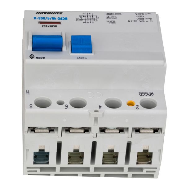 Residual current circuit breaker, 40A, 4-pole,30mA, type A image 2