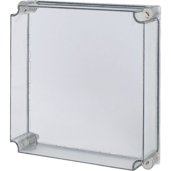 Cap, transparent smoky gray, HxWxD=375x375x100mm, NA model image 3