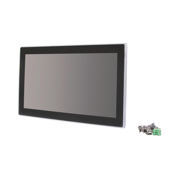 User interface with PLC, 24VDC, 15.6-inch PCT widescreen display, 1366x768 pixels, 2xEthernet, 1xRS232, 1xRS485, 1xCAN, 1xProfibus, 1xSD card slot image 8