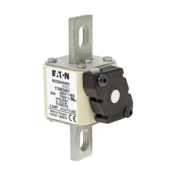 170M3661 FUSE 80A 690V 1*FKE/78 AR UC image 1