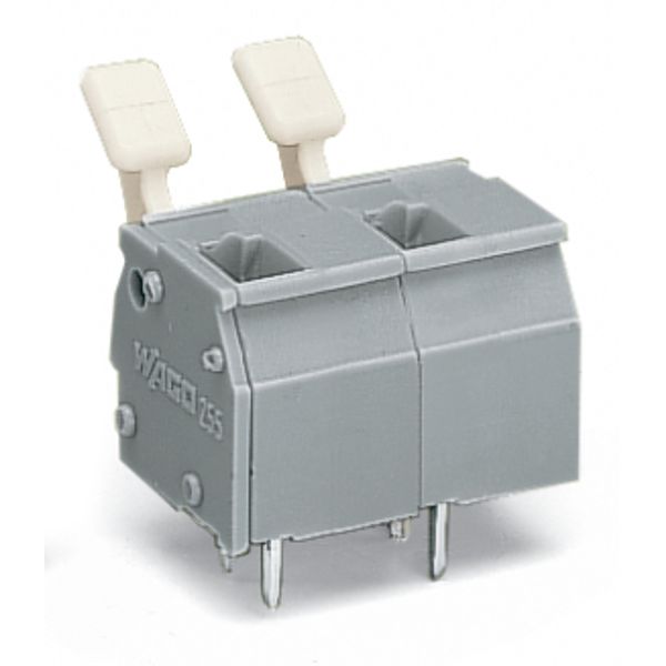 PCB terminal block finger-operated levers 2.5 mm² gray image 6