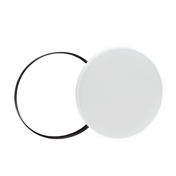 NYMPHEA BLACK & WHITE RINGS 40W CW 230V 115ST IP54 FI485x70 WHITE/BLACK ROUND image 19