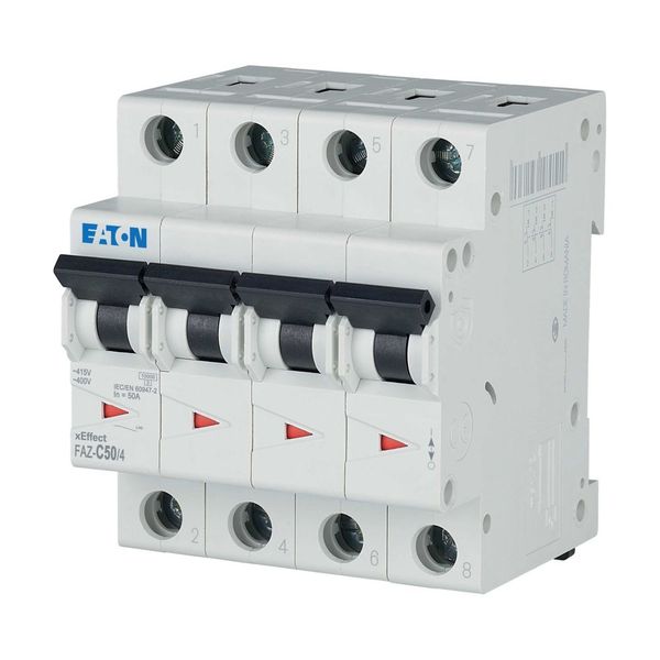 Miniature circuit breaker (MCB), 50 A, 4p, characteristic: C image 18