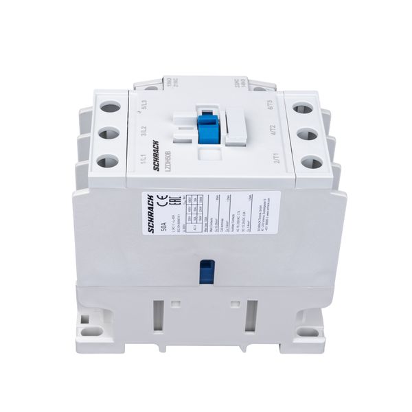 Contactor 3-pole, CUBICO High, 22kW, 50A, 1NO+1NC, 24VAC image 5