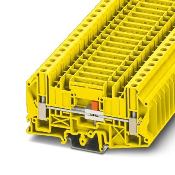 Disconnect terminal block Phoenix Contact UT 6-T/SP YE 1000V 41A image 2