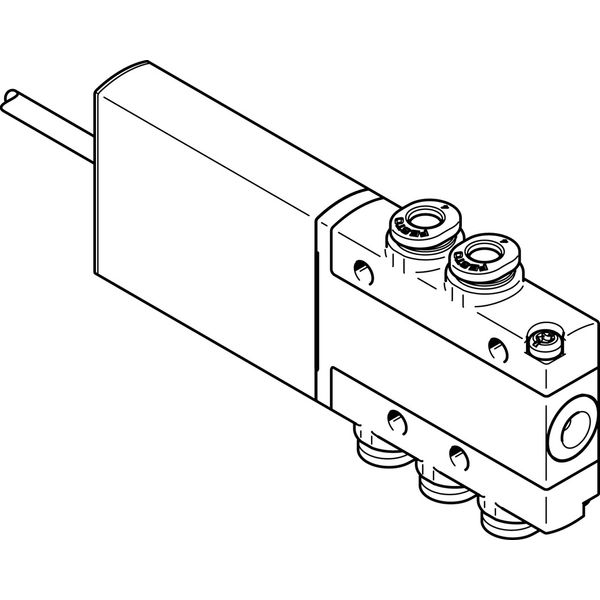 MHE2-MS1H-5/2-QS-4-K Air solenoid valve image 1