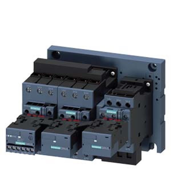 Contactor assembly for star-delta (wye-delta) start I/O-Link AC-3, 22/30 kW/400 V,20-33 V AC/DC 3-pole, Size image 1