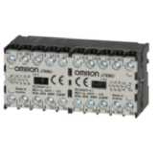 Micro contactor relay, 4-pole (4 NO), 12 A AC1 (up to 440 VAC), 180 VA image 1