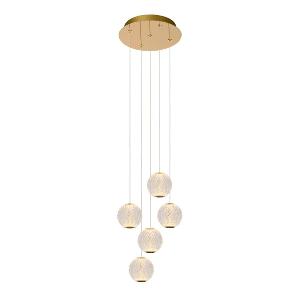 Lucide CINTRA - Pendant light - Ø 32 cm - LED - 1x21W 3000K - Transparant image 1