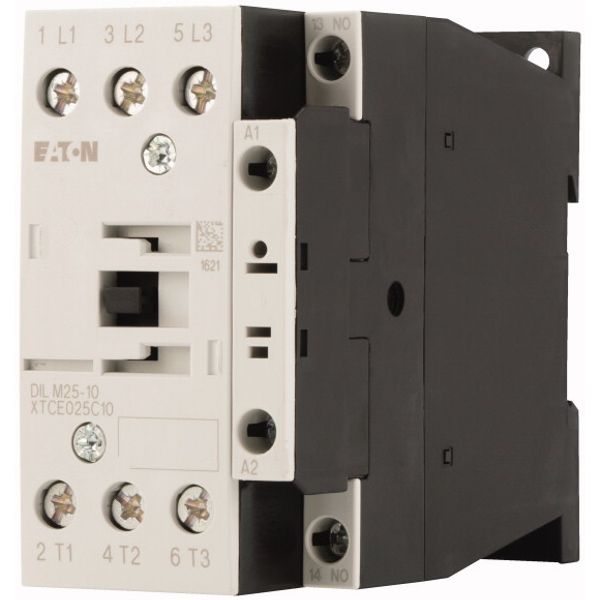 Contactor, 3 pole, 380 V 400 V 11 kW, 1 N/O, RDC 12: 12 V DC, DC operation, Screw terminals image 3