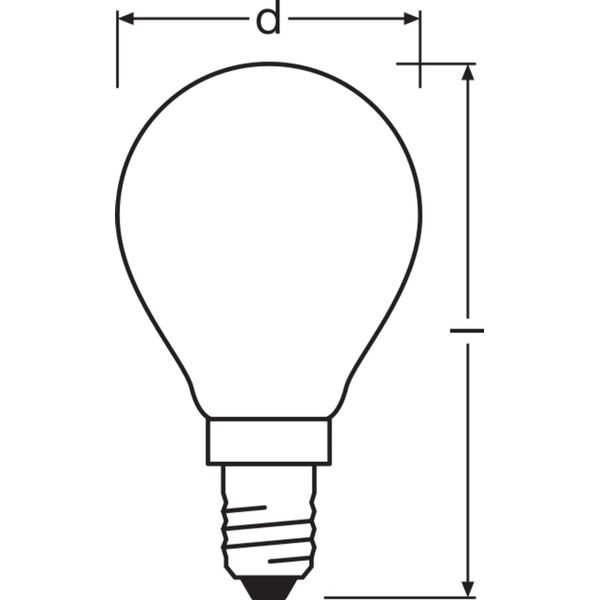 LED CLASSIC P DIM CRI97 S 4.2W 927 Frosted E14 image 7