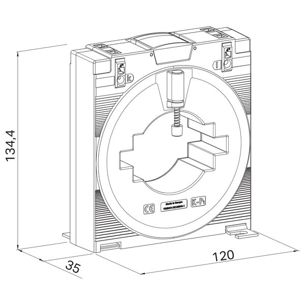 Plug-in current transformer Primary rated current: 2000 A Secondary ra image 6