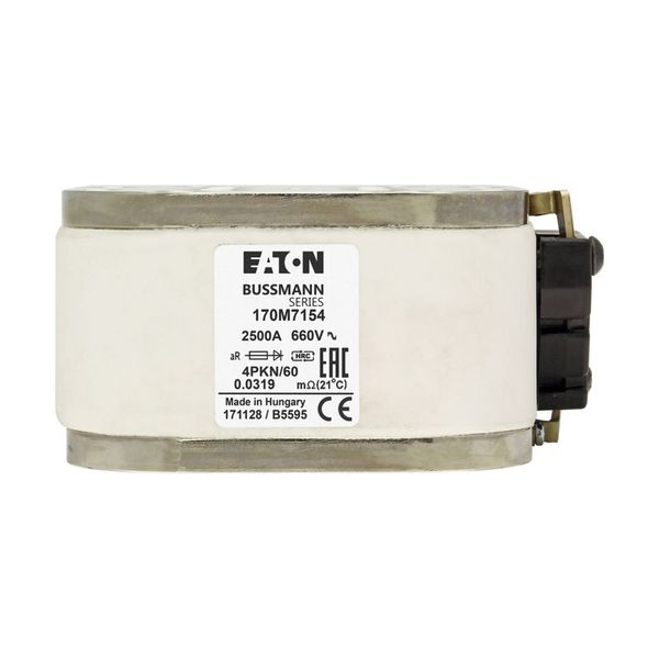 Fuse-link, high speed, 2500 A, AC 660 V, size 4, 120 x 105 x 59 mm, aR, IEC, single indicator image 19