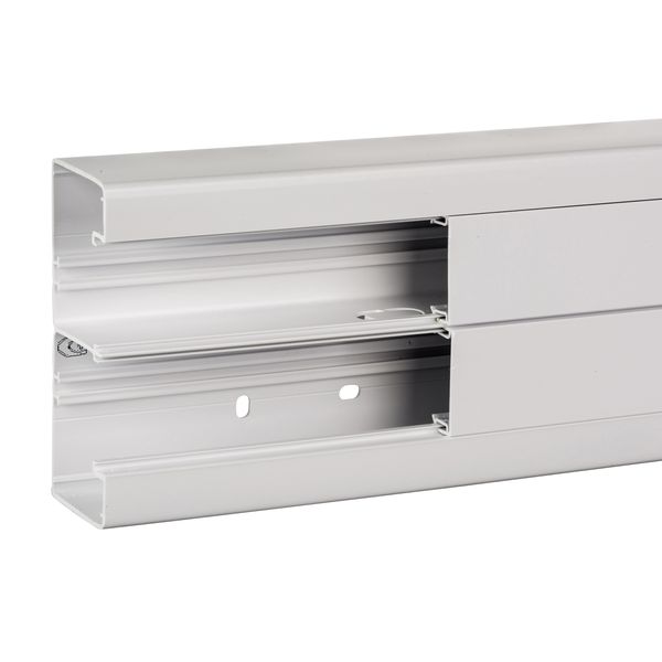 OptiLine 45 - installation trunking - 140x55 mm - PVC - polar white - 2000 mm image 2