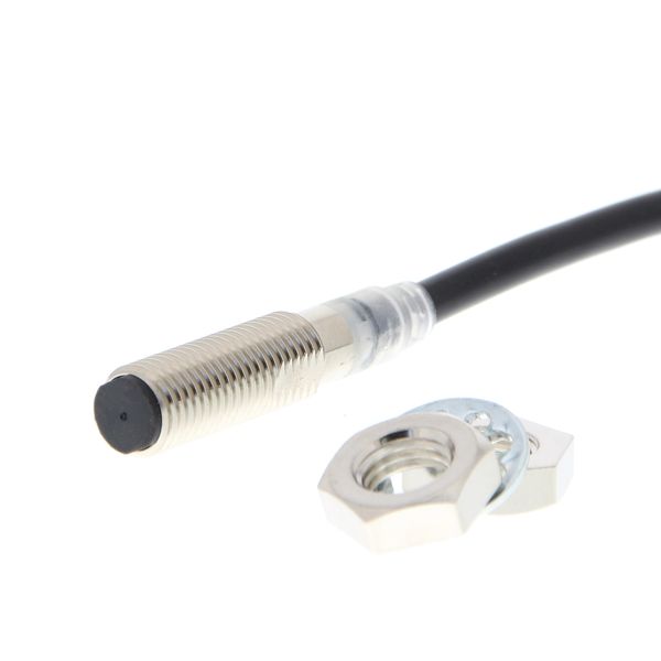 Proximity sensor, inductive, short brass body M8, shielded, 4 mm, DC, E2EN0055A image 1