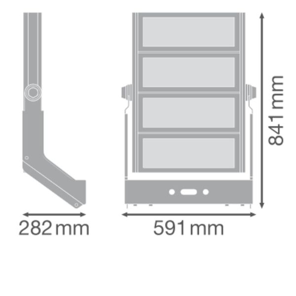 FLOODLIGHT MAX 1200W LUMINAIRE HEAD 757 SYM 10 WAL image 10